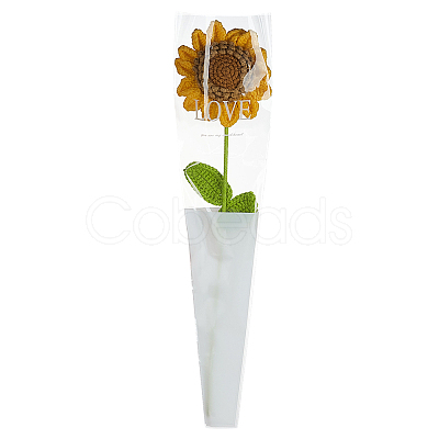 Woolen Yarn Artificial Flower AJEW-WH0314-592-1