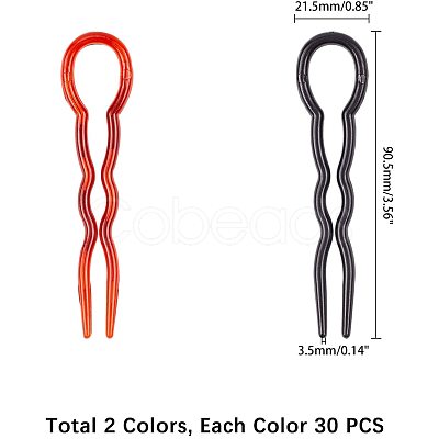 Plastic Hair Forks Sets OHAR-NB0001-08-1
