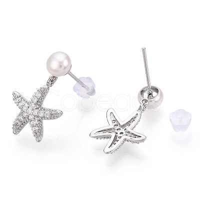 Natural Pearl Stud Earrings PEAR-N020-05T-1