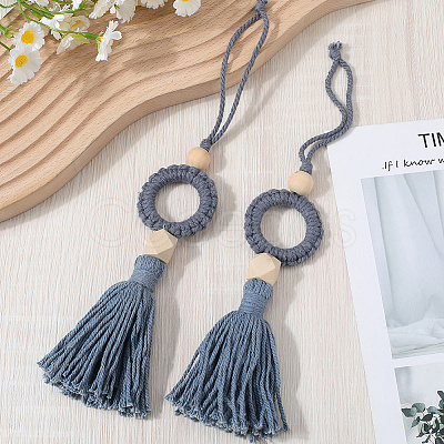 Cotton Woven Pendant Decorations AJEW-WH20054-012B-1