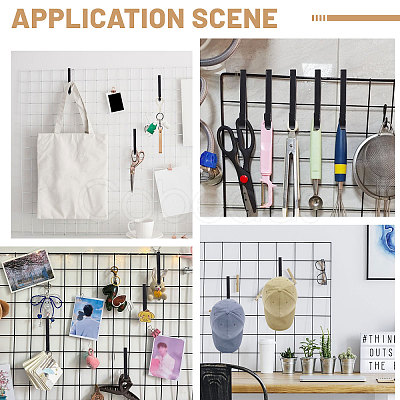 Plastic Mesh Sheet Hook FIND-WH0149-32A-02-1