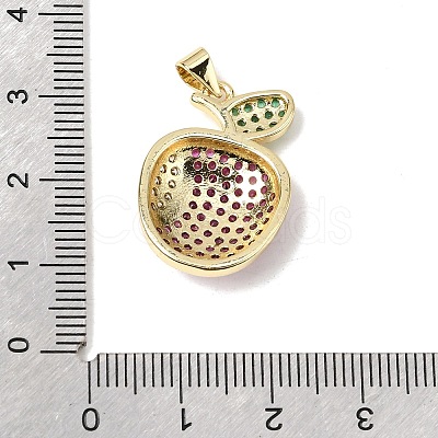 Brass Micro Pave Cubic Zirconia Pendants KK-H267-008A-G-1