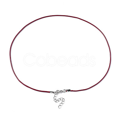 Waxed Cotton Cord Necklace Making MAK-S034-016-1