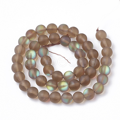 Synthetic Moonstone Beads Strands G-S283-05-10mm-1