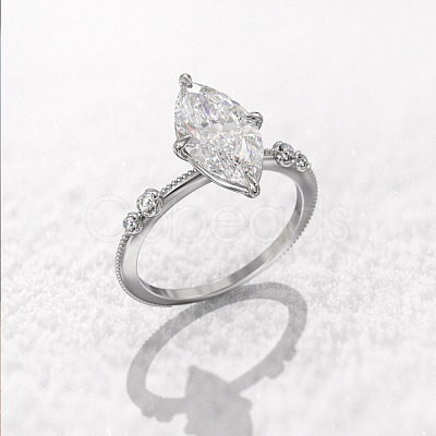 Brass Pave Cubic Zirconia Finger Rings FS-WG1A7FF-04-1