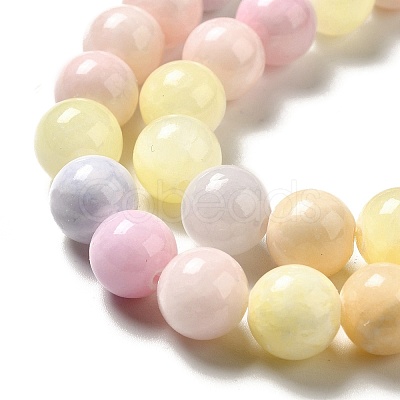 Natural Green Jade Beads Strands G-G757-03-4mm-1