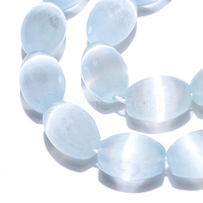 Dyed Natural Selenite Beads Strands G-T138-232D-1