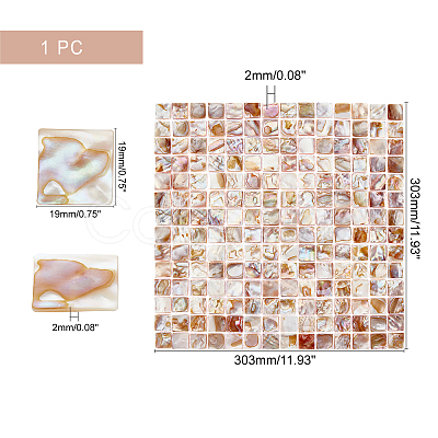 Square Natural Shell Pattern Paper DIY-WH0223-69-1