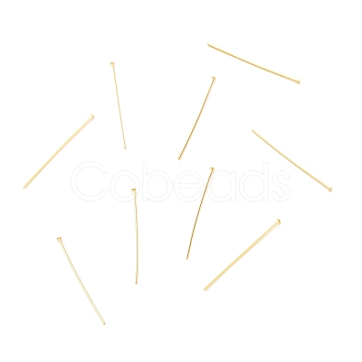 Brass Flat Head Pins KK-F824-114A-G-1