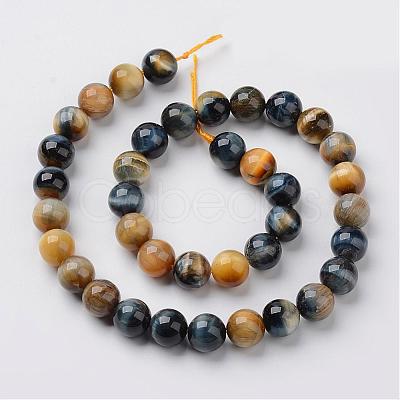 Natural Dream Tiger Eye Beads Strands G-G898-10mm-1