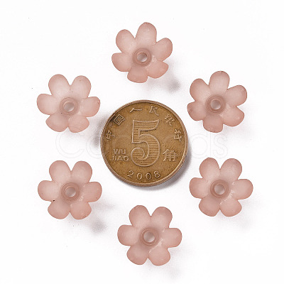 Frosted Acrylic Bead Caps MACR-S371-07A-763-1