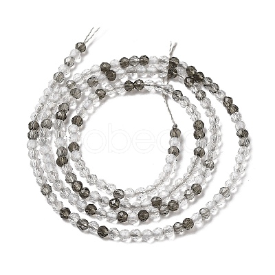 Transparent Glass Beads Strands GLAA-H027-01F-1