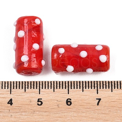 Handmade Lampwork Bumpy Beads LAMP-G170-01B-13-1