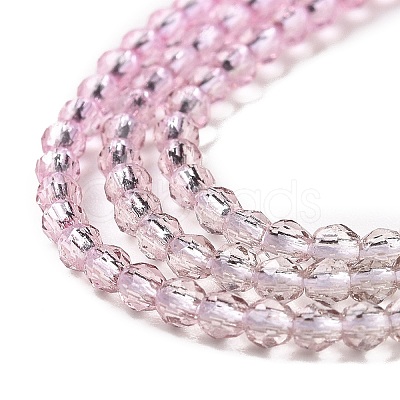 Transparent Gradient Color Glass Beads Strands GLAA-G101-2mm-14-1