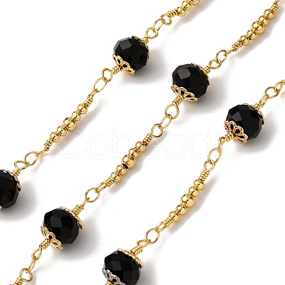 Brass Round Link Chains KK-D422-08G-1