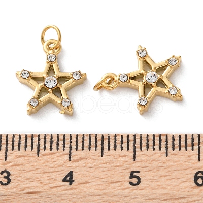Ion Plating(IP) 304 Stainless Steel Rhinestone Pendants STAS-Q333-10G-01-1