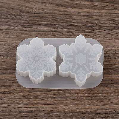Christmas Theme DIY Snowflake Shape Silicone Candle Molds SIMO-P010-B01-1