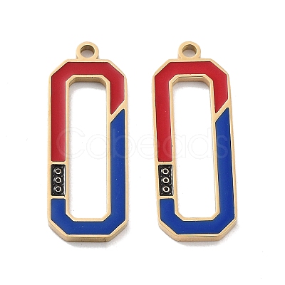 Ion Plating(IP) 304 Stainless Steel Pendants STAS-P339-09G-01-1