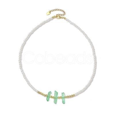 ABS Plastic Imitation Pearl Beaded Necklaces NJEW-JN04859-02-1