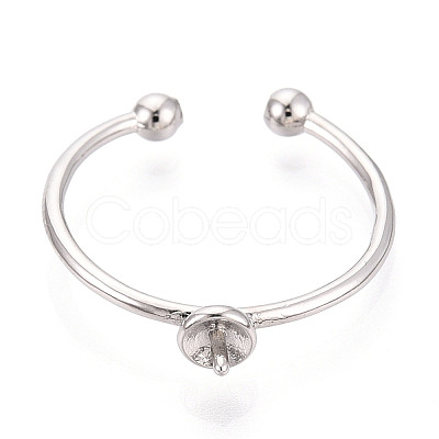 Brass Cup Peg Ring Settings KK-N274-35P-1