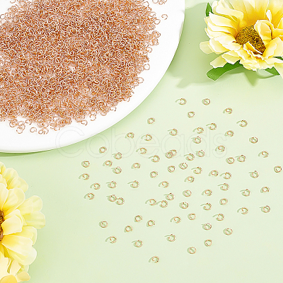 2000Pcs 304 Stainless Steel Open Jump Rings STAS-ME0003-52-1
