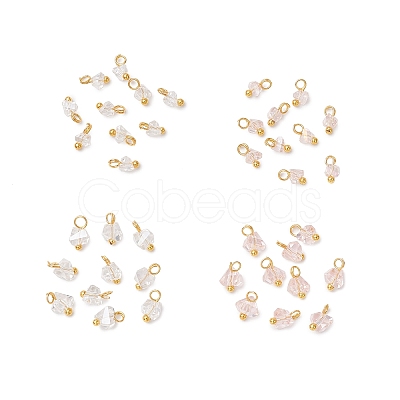 Electroplate Glass Charms PALLOY-JF04004-1