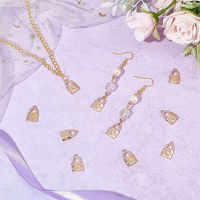 Brass Rhinestone Pendants FIND-WH0144-27KCG-1