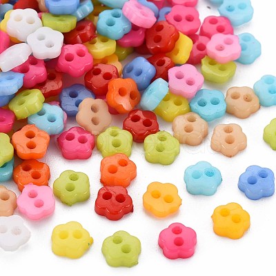 2-Hole Plastic Buttons X-BUTT-N018-029-1