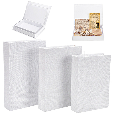 3Pcs 3 Sizes Burlap Cloth Packing Boxes AJEW-WH0709-068-1