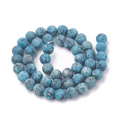 Natural Sesame Jasper/Kiwi Jasper Beads Strands G-T106-342D-1