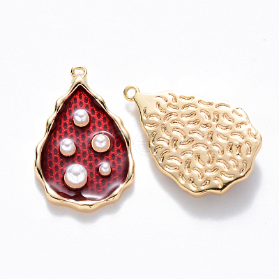 Brass Enamel Pendants KK-T049-053G-03-NF-1
