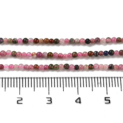 Natural Multicolor Tourmaline Beads Strands G-B088-B02-01-1