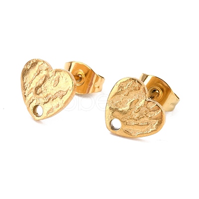 Ion Plating(IP) 304 Stainless Steel Stud Earring Findings STAS-I183-05A-G-1