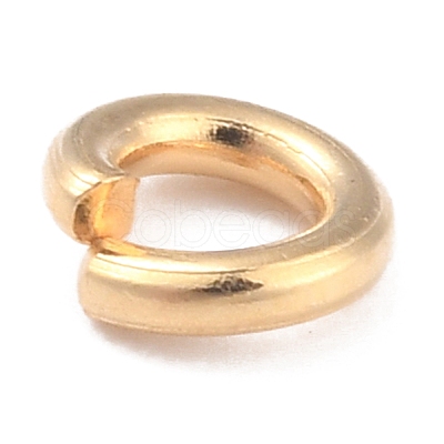 Rack Plating Brass Open Jump Rings KK-O139-18M-G-1