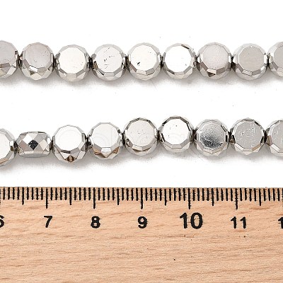 Electroplate Glass Beads Strands EGLA-F166-04B-P-1