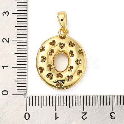 Brass Micro Pave Cubic Zirconia Pendants KK-E061-03G-15-1