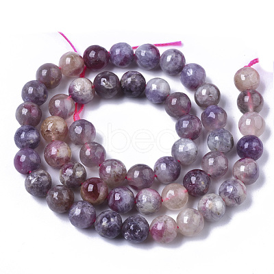 Natural Purple Red Tourmaline  Beads Strands G-N327-02C-01-1