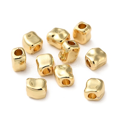 Rack Plating Brass Spacer Beads KK-K346-30G-1