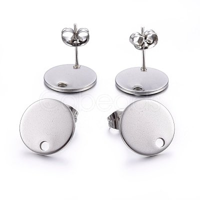 Non-Tarnish 304 Stainless Steel Stud Earring Findings X-STAS-K184-01-03P-1