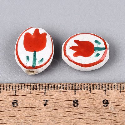 Handmade Porcelain Beads PORC-N013-10E-1