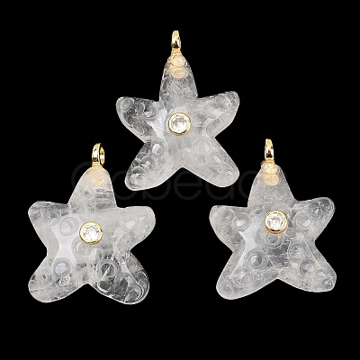 Natural Quartz Crystal Pendants G-H353-01G-02-1