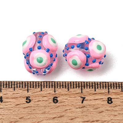 Glass Enamel Beads GLAA-C038-01I-1