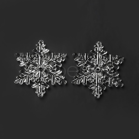Transparent Acrylic Connector Charms TACR-FS0001-40-1