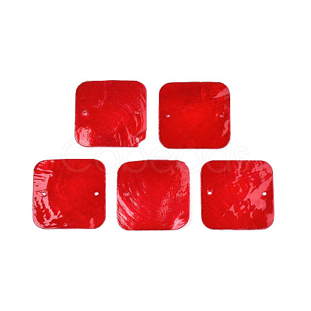 Spray Painted Capiz Shell Pendants LS-SHEL-N026-174C-1