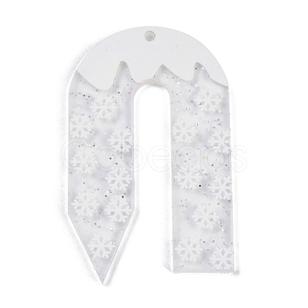 Christmas Theme Acrylic Pendants OACR-Q100-06B-1