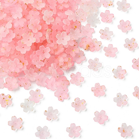 93G Frosted Acrylic Bead Caps FACR-YW0001-10C-1