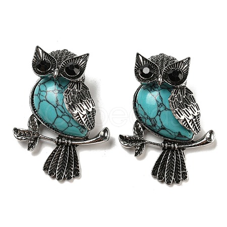 Synthetic Turquoise Dyed Pendants G-H308-01AS-05-1