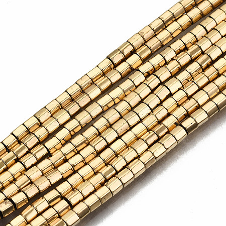 Electroplate Non-magnetic Synthetic Hematite Beads Strands G-T114-48G-1
