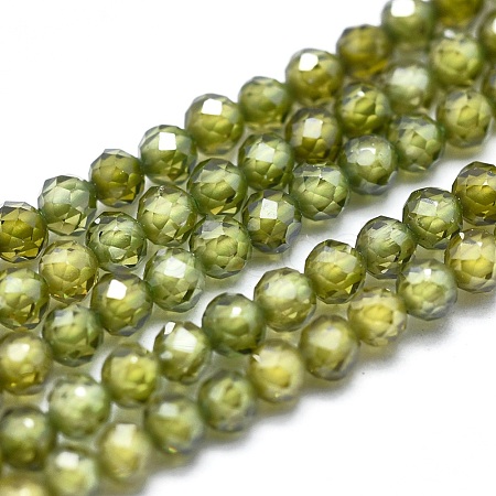 Cubic Zirconia Bead Strands G-I224-A02-1