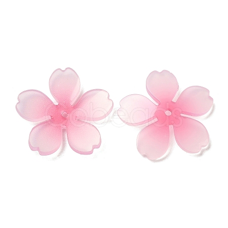 Epoxy Resin Flower Bead Cap CRES-Z002-04-1